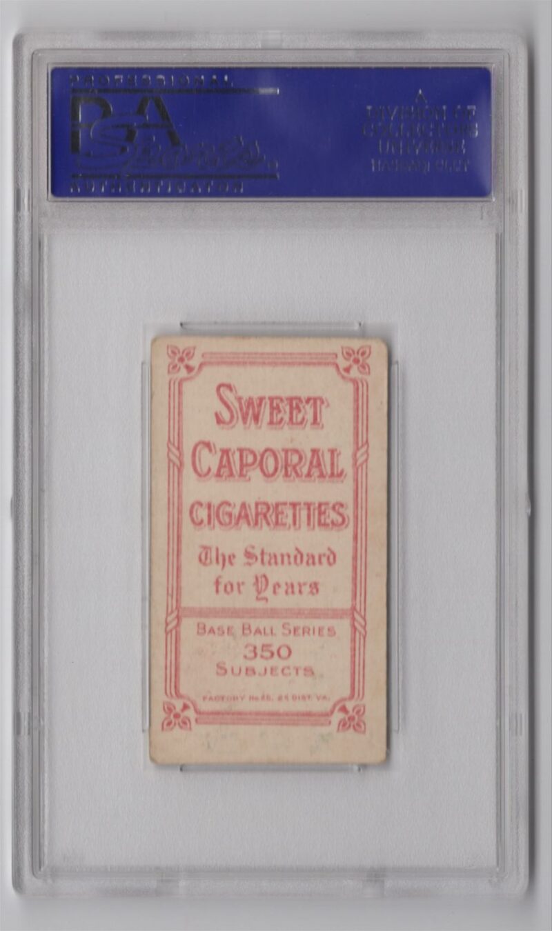 1910 SWEET CAPORAL POP 23 WHITE BORDER PEACHES GRAHAM PSA 4 BOSTON TOTAL POP 45 - Image 3