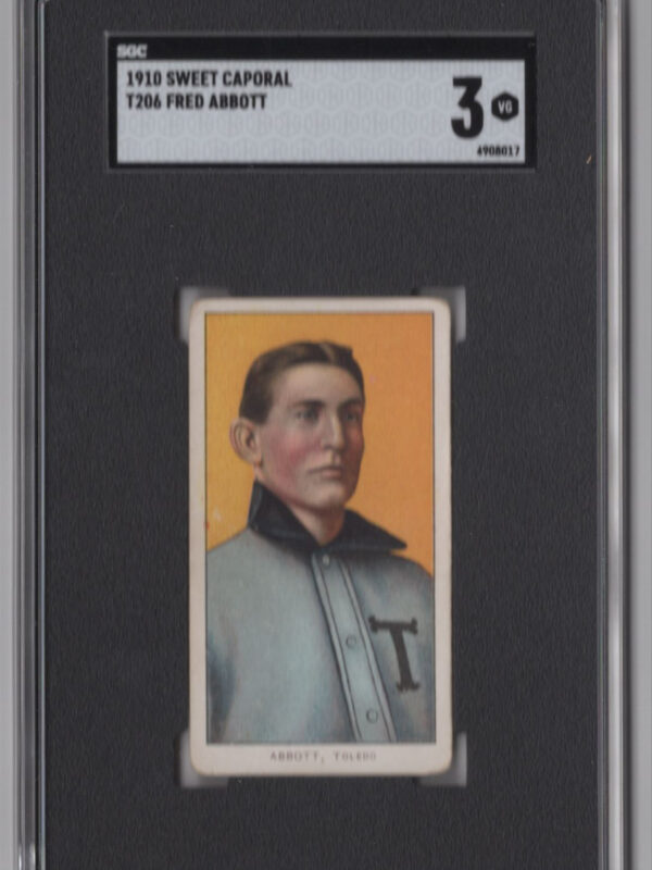 1910 SWEET CAPORAL WHITE BORDER FRED ABBOTT SGC 3 TOLEDO