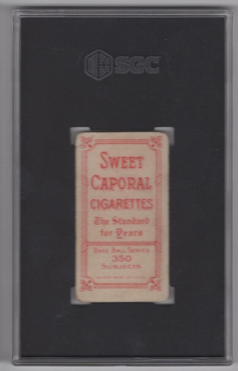 1910 SWEET CAPORAL WHITE BORDER HEINIE ZIMMERMANN SGC 1.5 CHICAGO CUBS - Image 3
