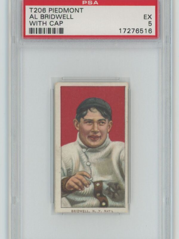 1910 WHITE BORDER AL BRIDWELL 17276516 PSA 5 NEW YORK POP 18 ONLY 6 HIGHER