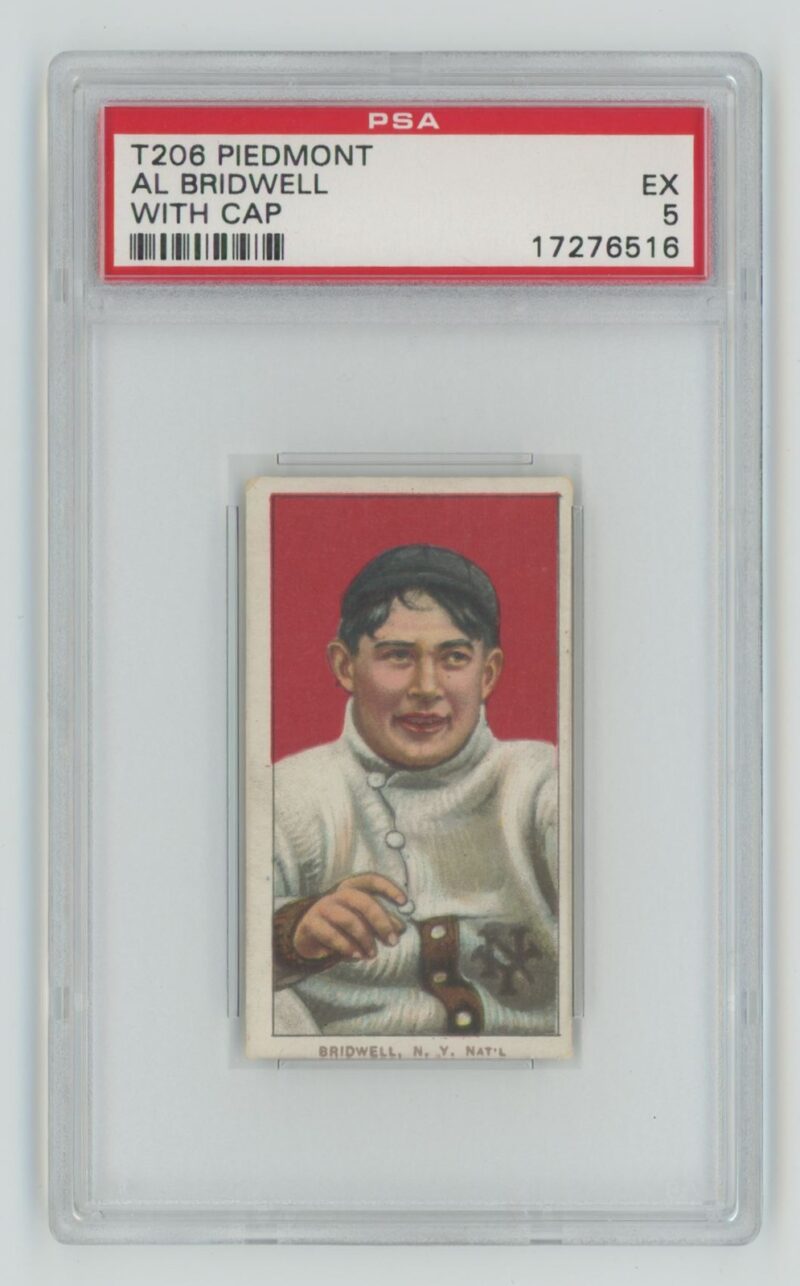 1910 WHITE BORDER AL BRIDWELL 17276516 PSA 5 NEW YORK POP 18 ONLY 6 HIGHER