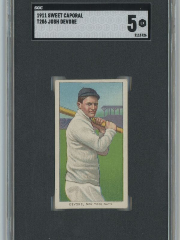 1911 SWEET CAPORAL 350-460/30 WHITE BORDER JOSH DEVORE SGC 5 NEW YORK POP 11