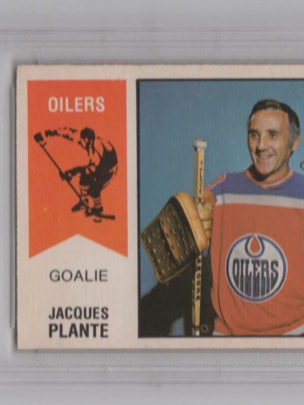 1974-75 O-PEE-CHEE 3-15 JACQUES PLANTE PSA 8 EDMONTON OILERS #64