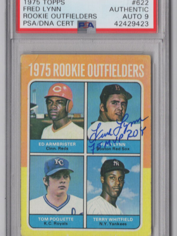 1975 3-15 ROOKIE OUTFIELDERS - ED ARMBRISTER/FRED LYNN/TOM POQUETTE/TERRY
