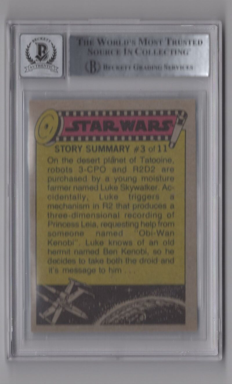 1977 STAR WARS 3 15 DAVE PROWSE AUTO BECKETT 10 DARTH VADER 1977 ORIGINAL 286512150929 2