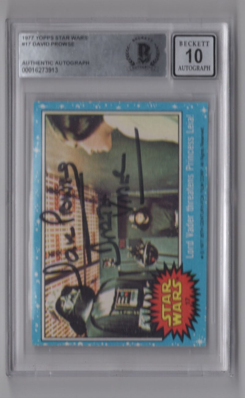 1977 STAR WARS 3 15 DAVE PROWSE AUTO BECKETT 10 DARTH VADER 1977 ORIGINAL 286512150929