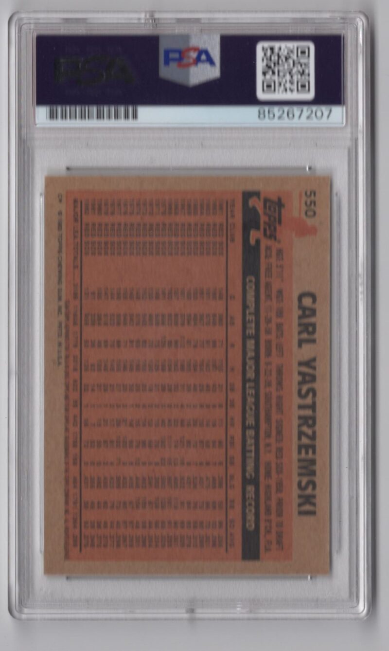 1983 TOPPS 3 15 CARL YASTRZEMSKI AUTO PSA BOSTON RED SOX 550 286366670639 2