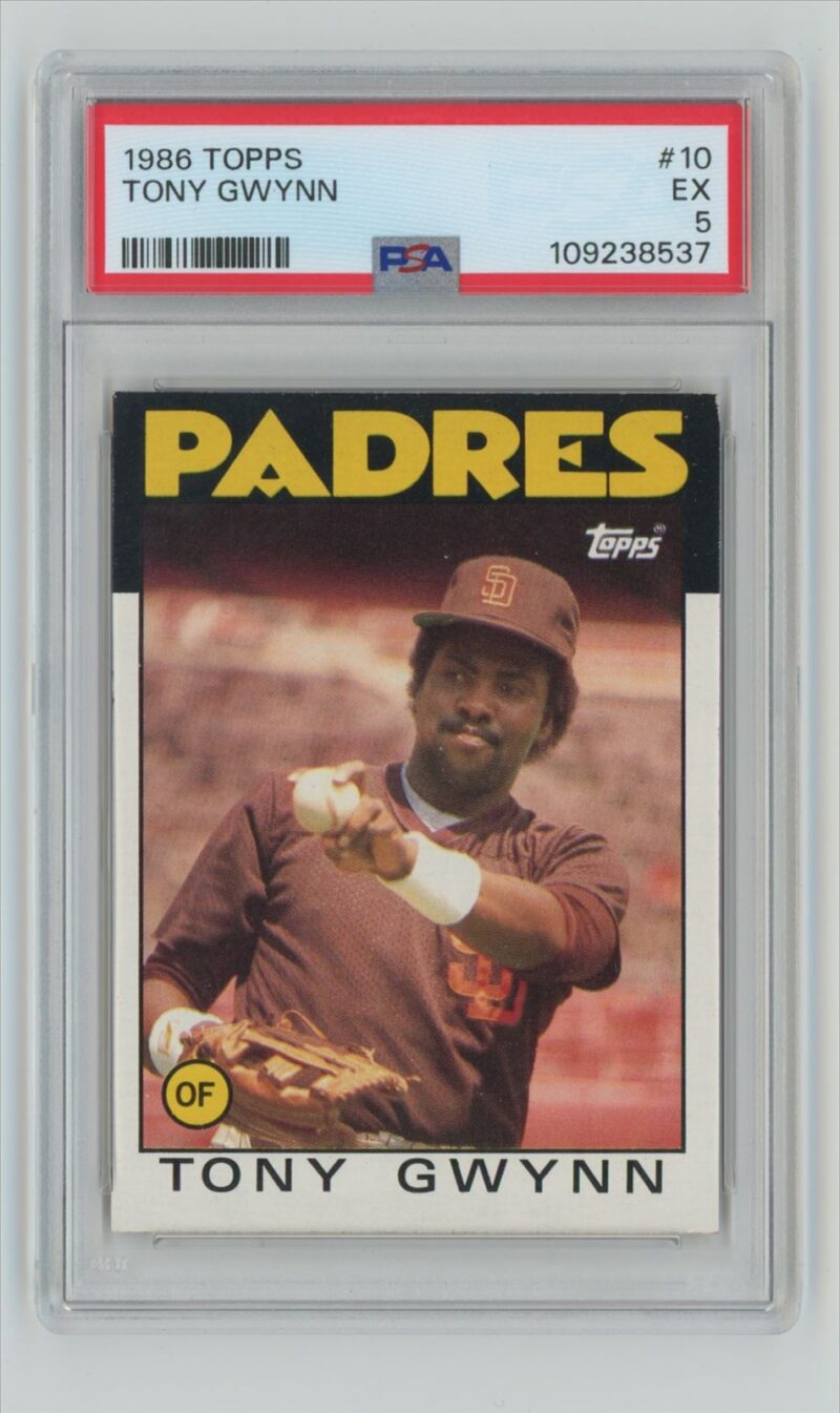 1986 TOPPS TONY GWYNN PSA 5 SAN DIEGO PADRES #10