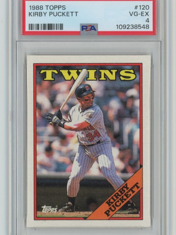 1988 TOPPS KIRBY PUCKETT PSA 4 MINNESOTA TWINS #120