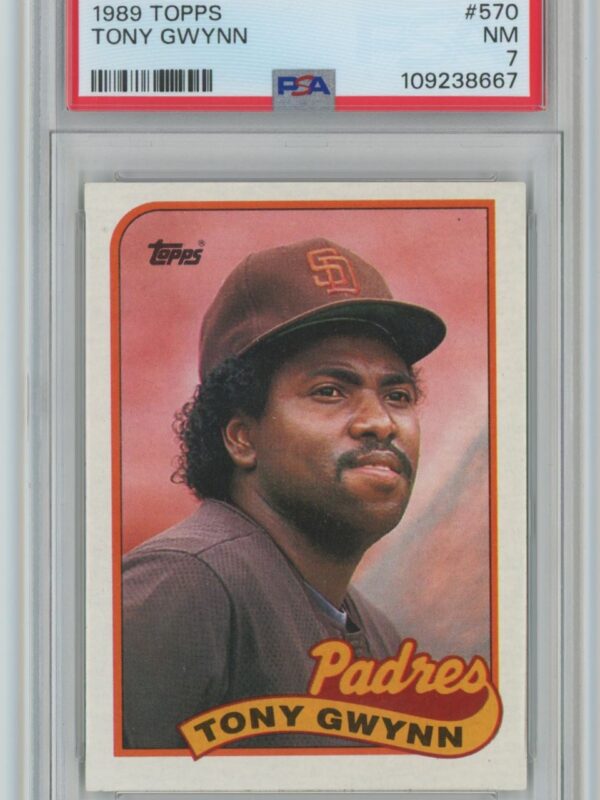 1989 TOPPS TONY GWYNN PSA 7 SAN DIEGO PADRES #570