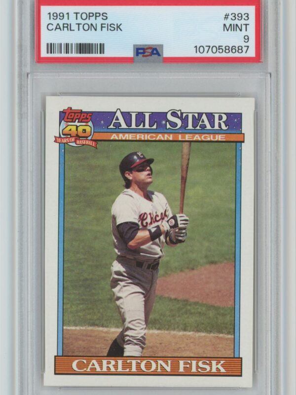 1991 TOPPS CARLTON FISK PSA 9 CHICAGO WHITE SOX 393 TOTAL POP 68 286740692419