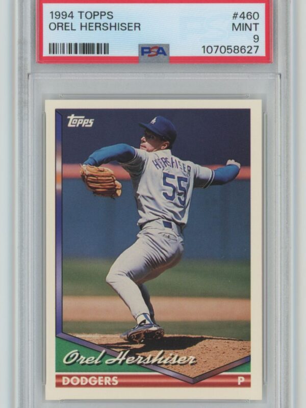 1994 TOPPS OREL HERSHISER PSA 9 LOS ANGELES DODGERS 460 POP 9 ONLY 23 HIGHER 286740692399