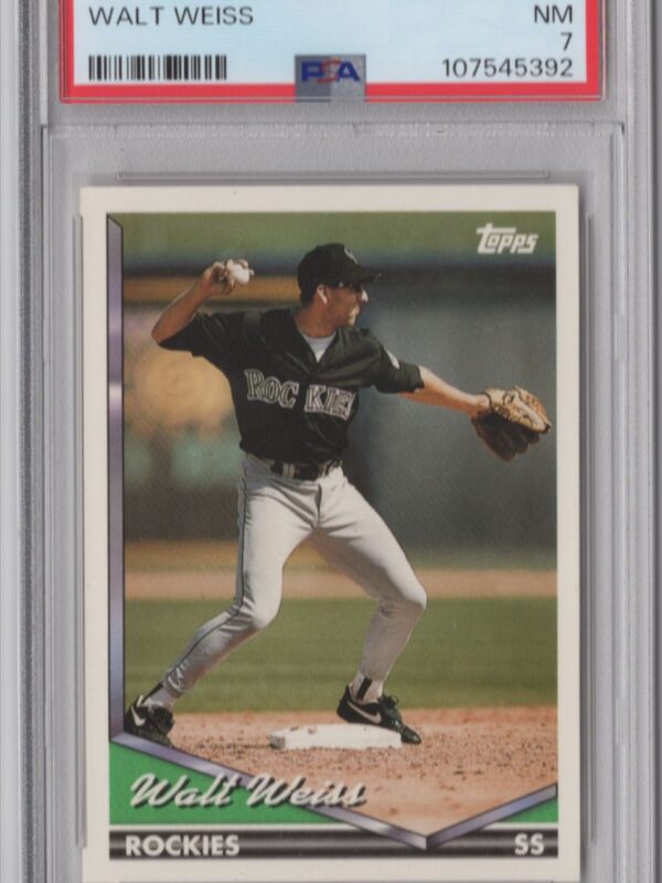 1994 TOPPS TRADED WALT WEISS PSA 7 COLORADO ROCKIES #113T POP 1 ZERO HIGHER