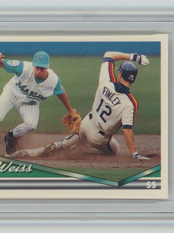 1994 TOPPS WALT WEISS PSA 7 FLORIDA MARLINS #256