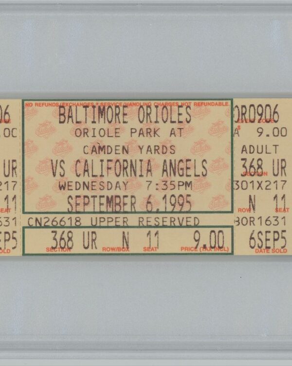 1995 CAL RIPKEN HISTORICAL ACHIEVMENTS CAL RIPKEN JR. CAL RIPKEN PASSES LOU