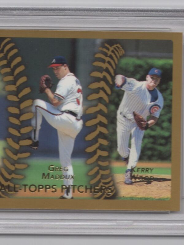 1999 TOPPS GOLD ROGER CLEMENS GREG MADDUX KERRY WOOD PSA 8 NEW YORK YANKEES