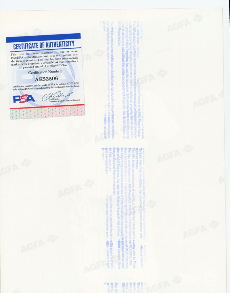 2001 AGFA LOU PINIELLA AUTO AK52506 PSA NEW YORK YANKEES AUTOGRAPHED PHOTO 286611488309 2