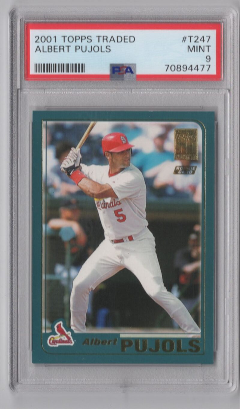 2001 TOPPS 50 YEARS ALBERT PUJOLS ROOKIE 70894477 PSA 9 ST. LOUIS CARDINALS