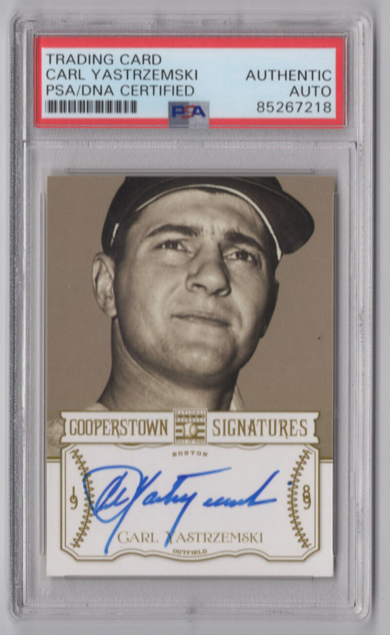 2013 PANINI CARL YASTRZEMSKI AUTO PSA BOSTON RED SOX HOF YAZ 286366670629