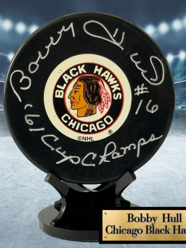 Bobby Hull Autographed NHL Hockey Puck – JSA Certified