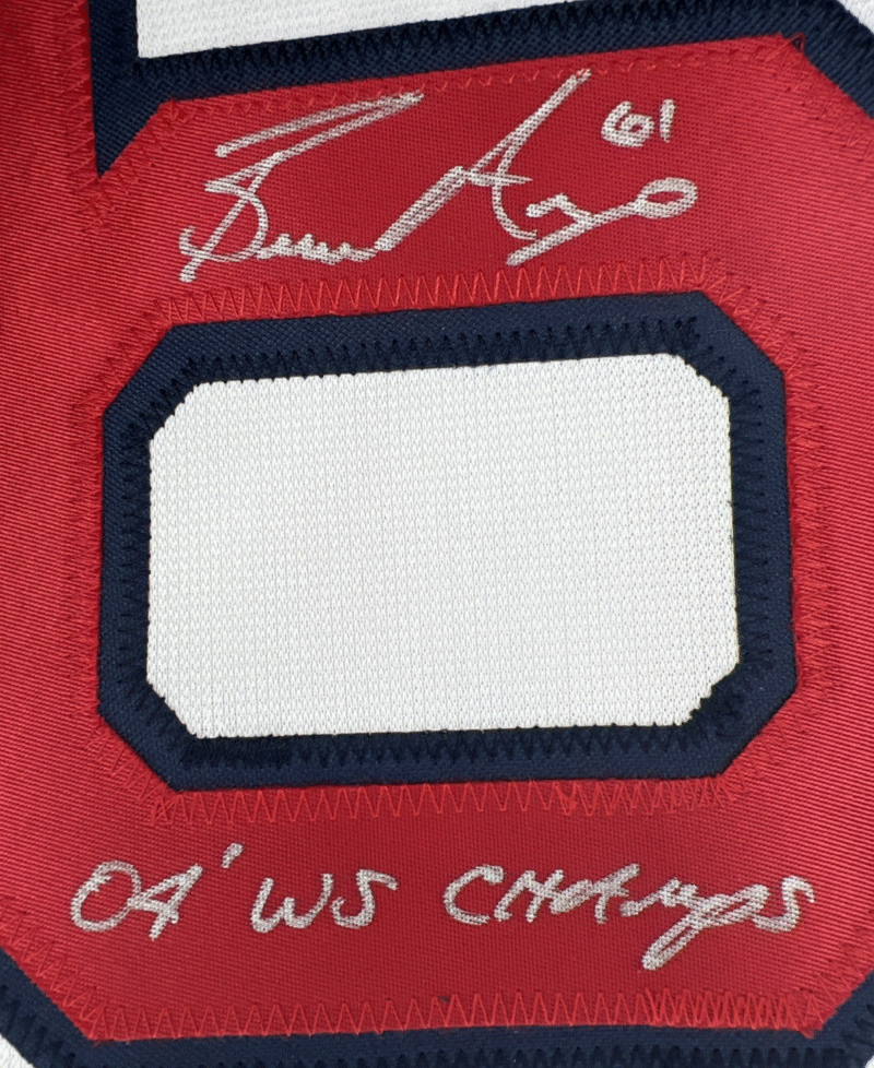 Bronson Arroyo Autographed & Inscribed 2004 WS Champs Boston Red Sox Jersey - Image 3