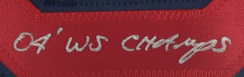 Bronson Arroyo Autographed & Inscribed 2004 WS Champs Boston Red Sox Jersey - Image 5