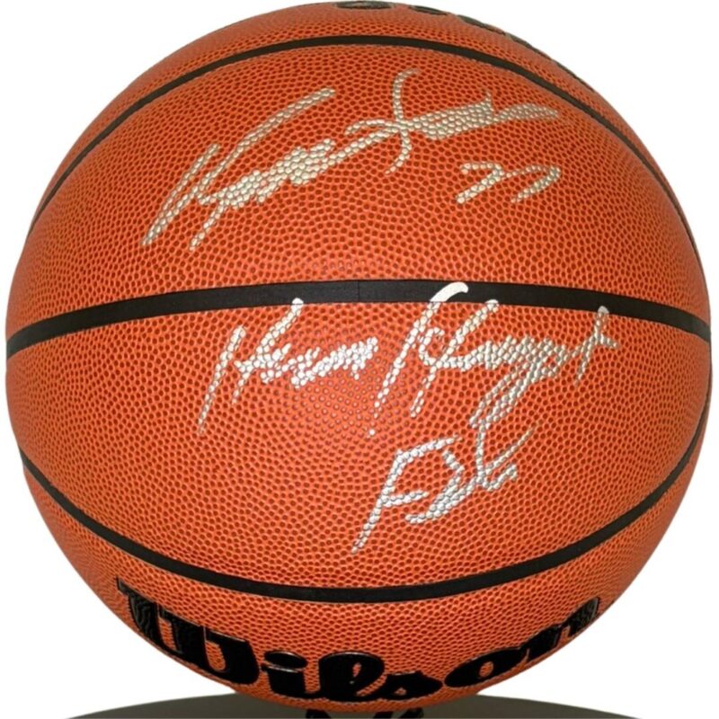 Dominique Wilkins Atlanta Hawks Autographed Wilson NBA Basketball (JSA) - Image 3