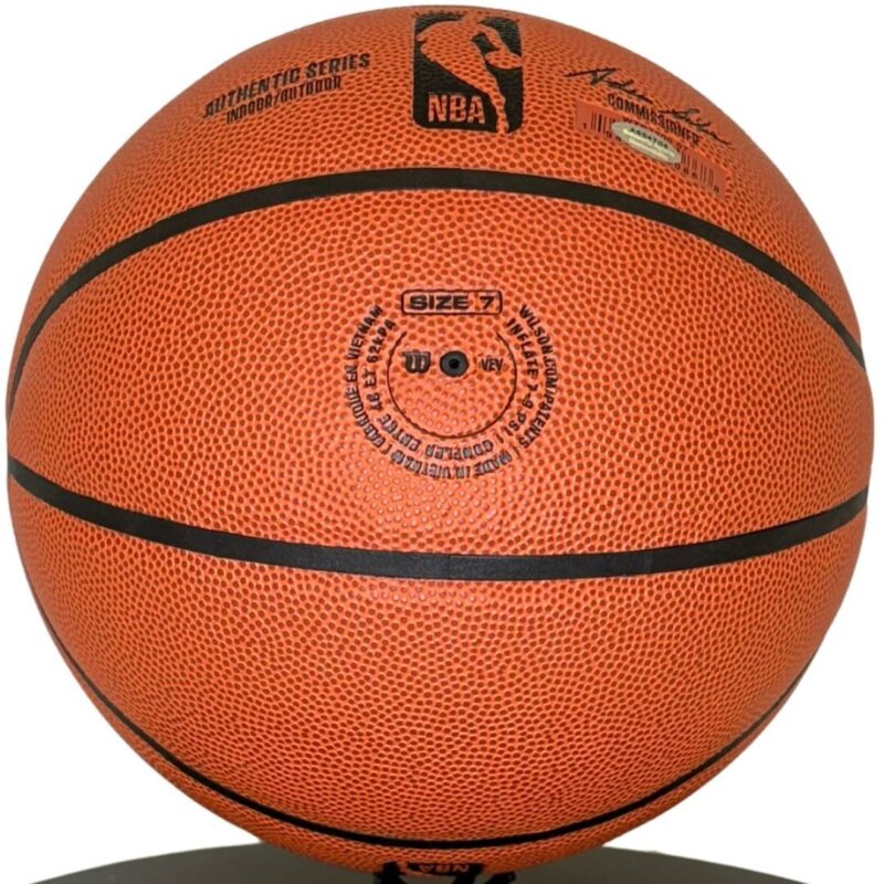 Dominique Wilkins Atlanta Hawks Autographed Wilson NBA Basketball (JSA) - Image 4