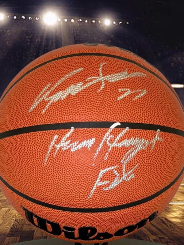 Dominique Wilkins Atlanta Hawks Autographed Wilson NBA Basketball (JSA)