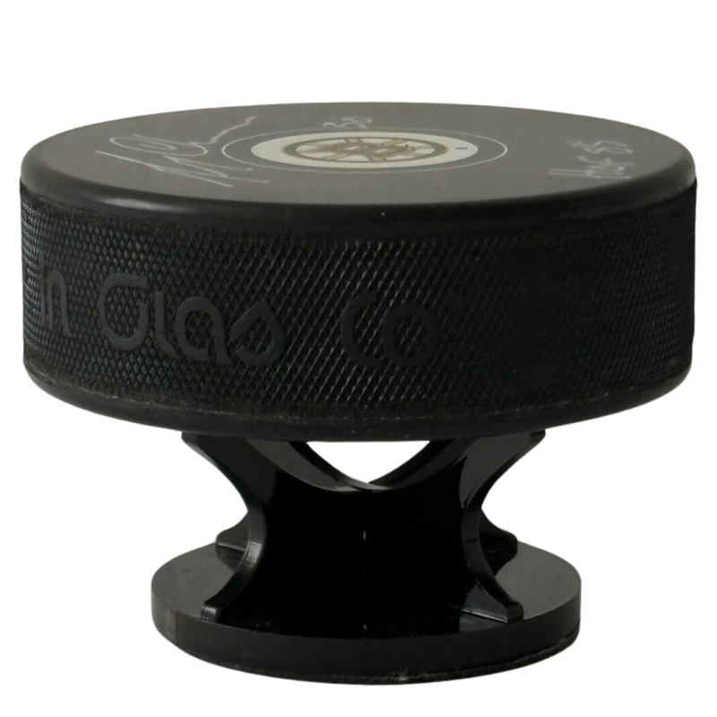 Gerry Cheevers Autographed NHL Hockey Puck – Fanatics Certified - Image 5