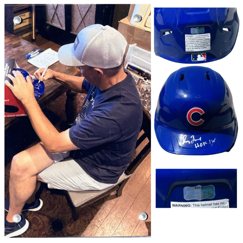 Greg Maddux Autographed Chicago Cubs MLB Helmet - Image 4
