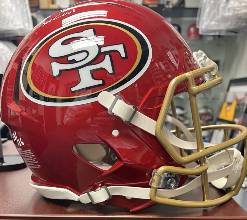 Joe Montana Autographed San Francisco 49ers Riddell NFL Helmet - Fanatics - Image 6