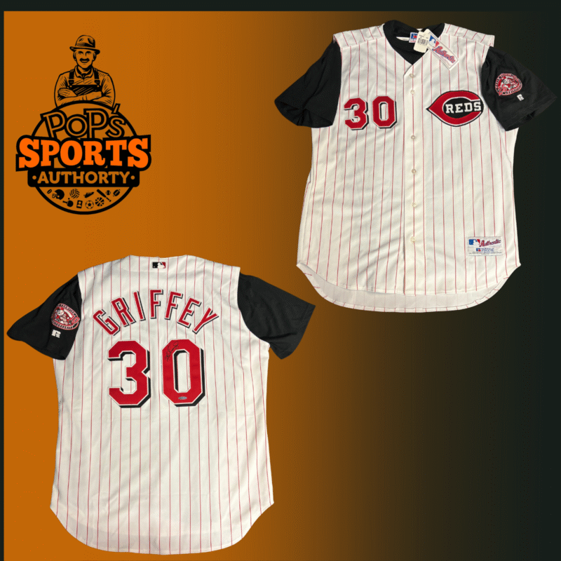 Ken Griffey Jr. Autographed Cincinnati Reds Two-Piece Russell MLB Jersey - Image 3