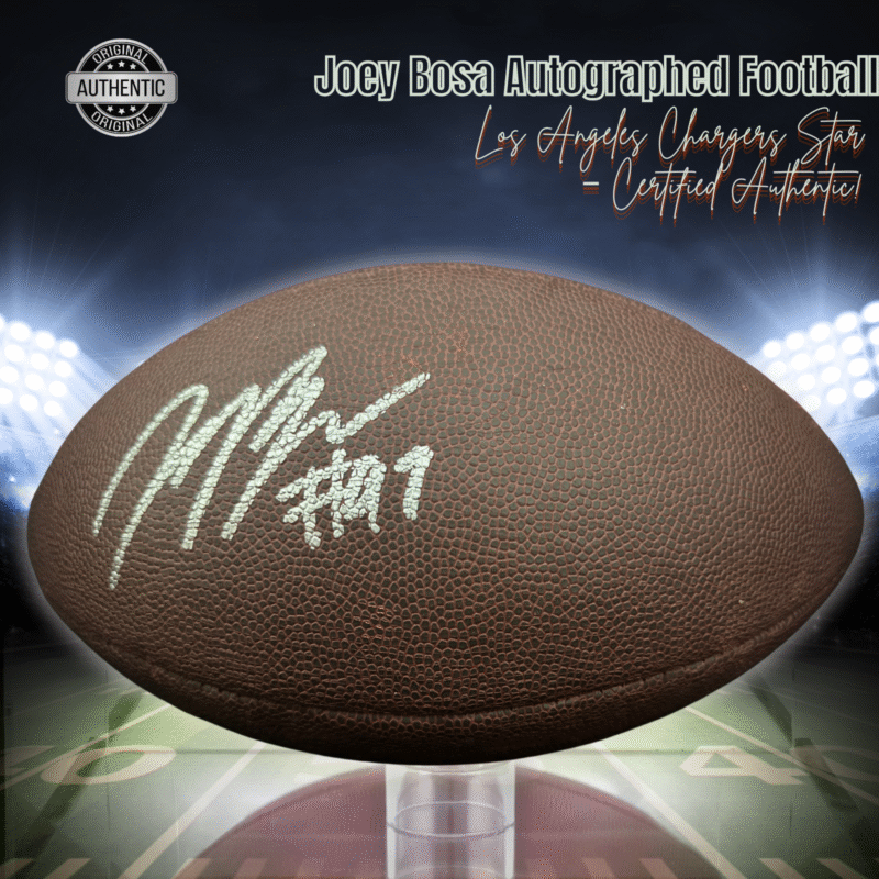 Los Angeles Chargers Joey Bosa Autographed Wilson NFL Football