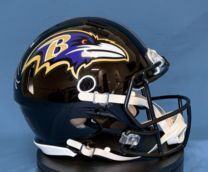 Ray Lewis Autographed on-field Baltimore Ravens NFL Helmet - Image 4