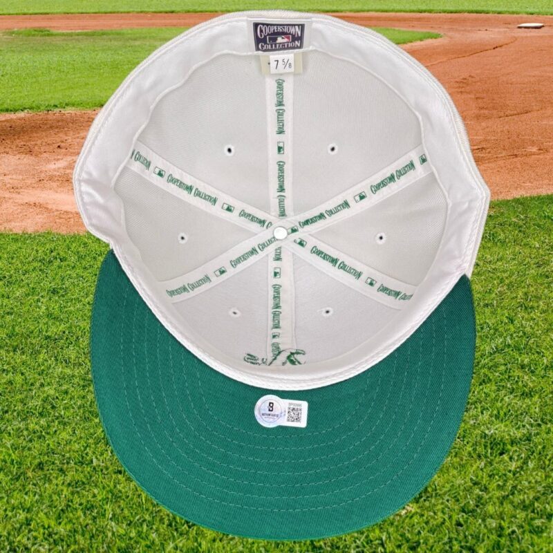 Rollie Fingers Autographed Athletics Baseball Cap  w/ (4) Inscriptions (BECKETT) - Image 6
