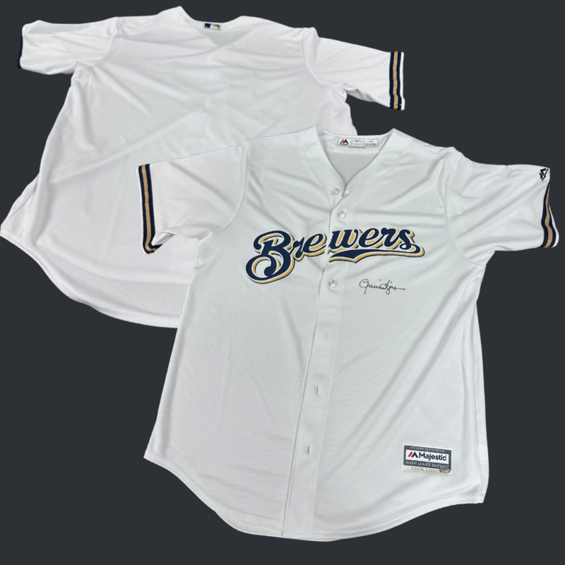 Rollie Fingers Autographed MLB Mejestic Jersey - Image 3