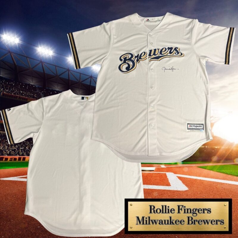 Rollie Fingers Autographed MLB Mejestic Jersey