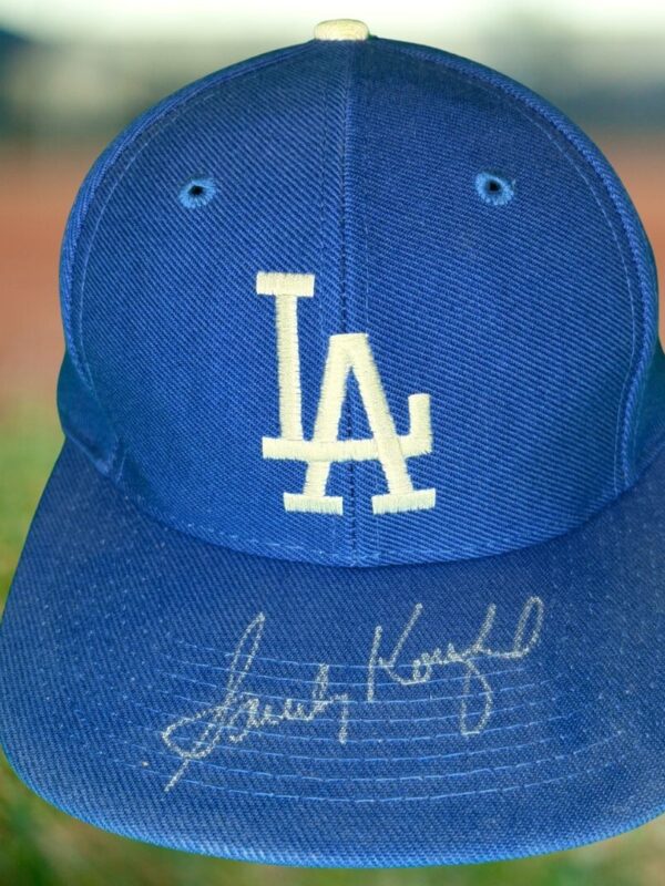 Sandy Koufax Autographed Los Angeles Dodgers Authentic MLB Baseball Cap (PSA)