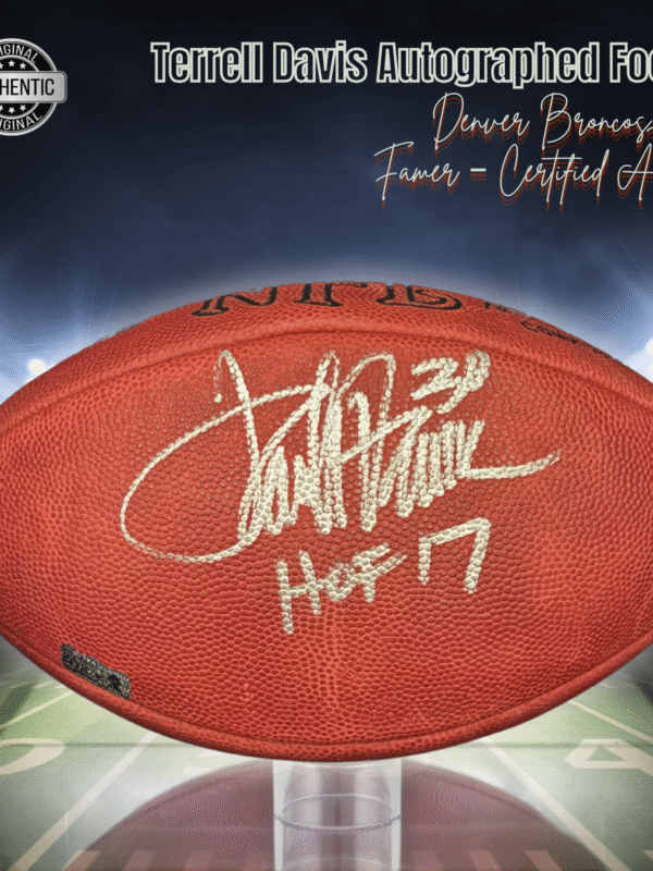 Terrell Davis Autographed Wilson NFL Football